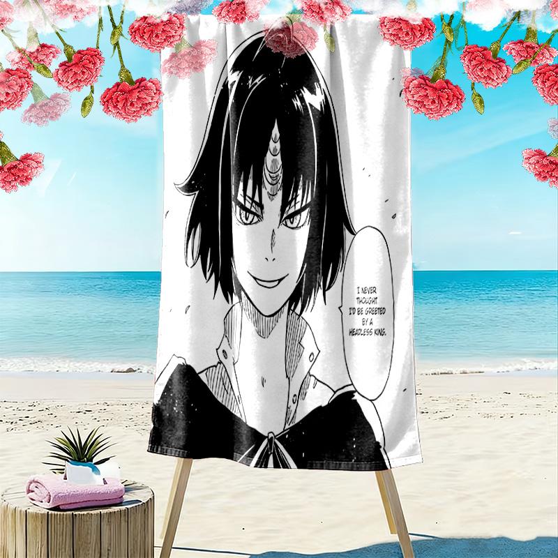 Clevatess Print Beach Towel, Large Soft Quick Dry Towel for Beach Camping Swimming