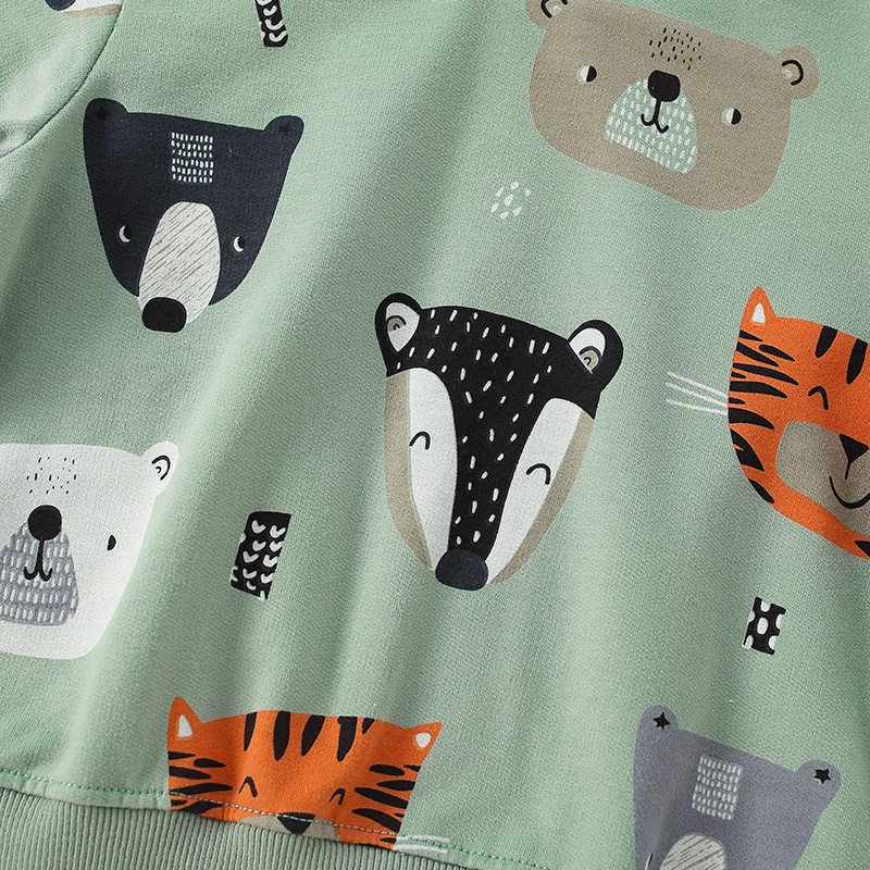 and American Boys' Sweatshirts 2025 Spring and Autumn New Trendy Cool Stylish Tops Children's Pure Cotton Pullover Children's Clothing Autumn Wear