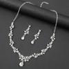 Elegant Rhinestone Jewelry Set Sparkling Crystal Bridal Necklace Bridal Accessories  Bridal Wear