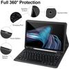 Samsung A9+ Tablet Leather Case with A11plus Magnetic Bluetooth Keyboard