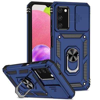 Armor Stand Shockproof Case for Samsung Galaxy A52 A52S A53 5g A32 A13 A12 A73 A72 Magnetic Car Holder with Slide Camera Cover