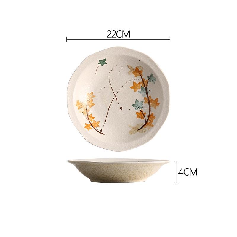 1 Stück Kreativer Gemüseteller Tief Haushalt Suppenreisplatte Pasta Keramik Geschirr Kommerzieller Salatteller