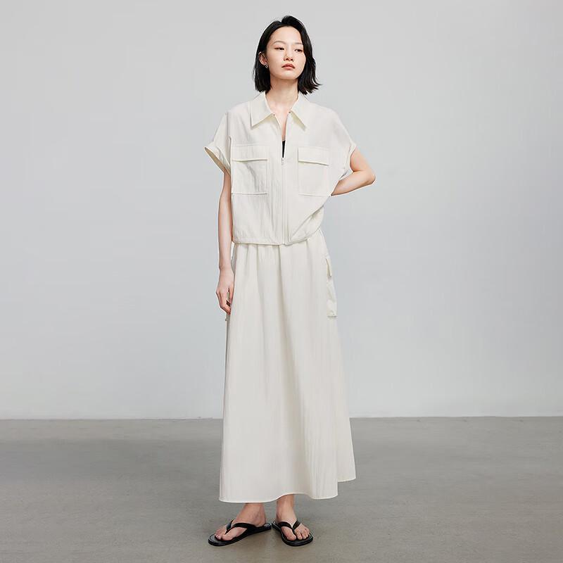 Chuyu Women's Workwear Style Shirt & Skirt Two-Piece Set
