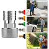 Garden Hose To Pressure Washer Fitting 3/4 GHT To 1/4-inch Attachment Pressure Washer Quick Convert Kit For Plant Watering Patio