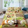 Guinea Pig Bedding Set Cute Mouse 3D Duvet Cover Animal Comforter Cover for Kids Boys Girls Teen Soft Twin Polyester Quilt Cover