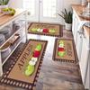 1Pcs Anti Fatigue Kitchen Rugs, Fruit Print Waterproof Non-Slip Thick Cushioned Kitchen Mat Heavy Duty Comfort Standing Mat for Kitchen