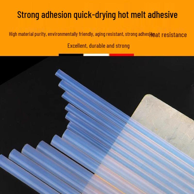High Viscosity Hot Melt Glue Gun for DIY and Household Use with 7mm Transparent Glue Sticks