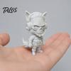 Gaming Room Table Decor 3D Printed Red Wolf Keychain, Force Action Figure Pendant, Game Character Collectible Key Ring Desktop Decorations with