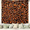 Cow Leopard Pattern Wall Tapestry Aesthetic Wall Hanging Printed Fabric Blanket Decorative Tapestries for Bedroom Living Room Home Decor