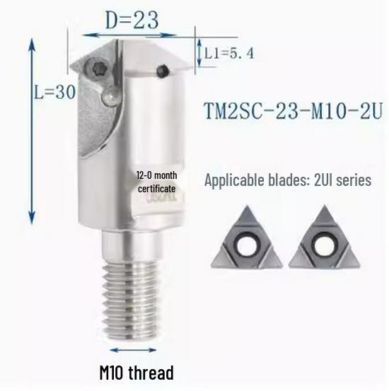 Deep Hole Internal Thread Milling Cutter with Coolant, Imperial/Metric Shank, US 11UI/16UI
