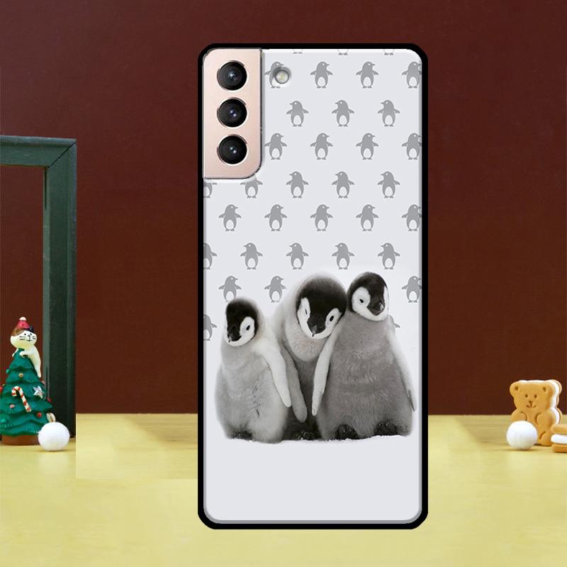 Penguin Case For Samsung Galaxy S23 S21 S22 Ultra S8 S9 S10 Note 10 Plus Note 20 Ultra S20 FE Cover