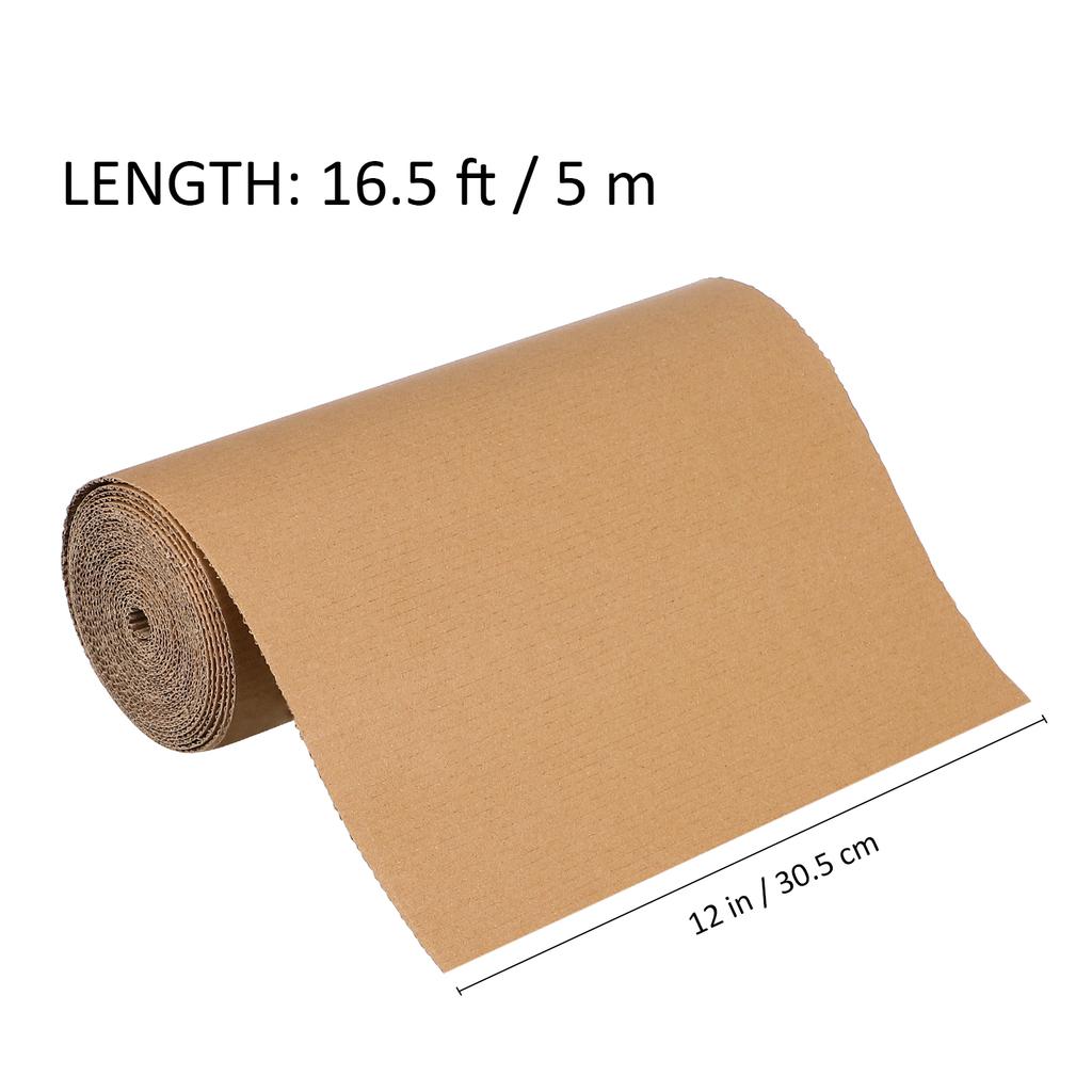 1 Rotolo Cartone Ondulato Rotolo Ondulato Singolo Lato Cartone Ondulato Artigianato Decorazione Fai da Te Rotolo Ondulato Artigianato Imballaggio Spedizione Immagazzinaggio Forniture