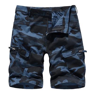 Men's Tooling Shorts European Size Camouflage Loose Large Size Casual Men's Five-point Pants