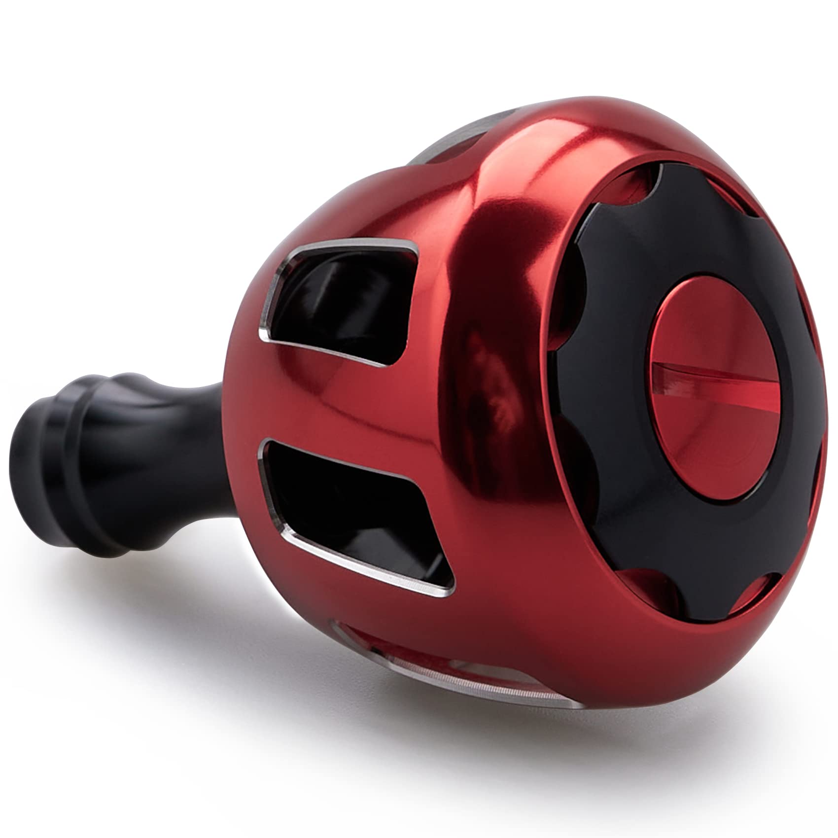 

HEIGHTEN 32mm Reel Handle Knob for Shimano Daiwa Universal Type Type Wheel Series (Shimano A) (Daiwa S) (Black & Red) (510)