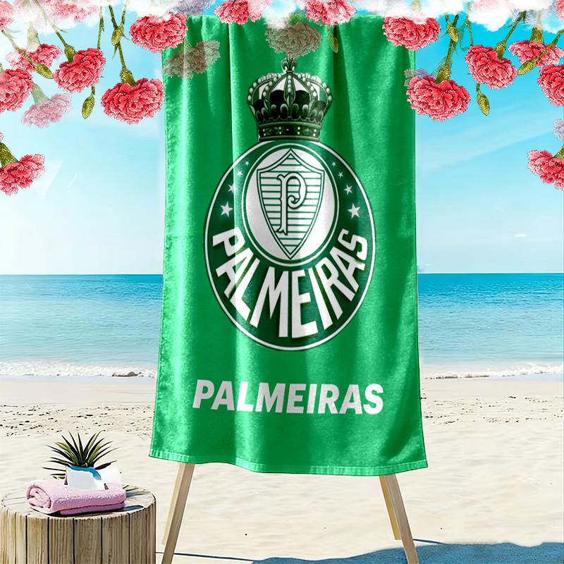 Palmeiras Print Strandtuch, Großes Weiches Schnelltrocknendes Handtuch für Strand Camping Schwimmen