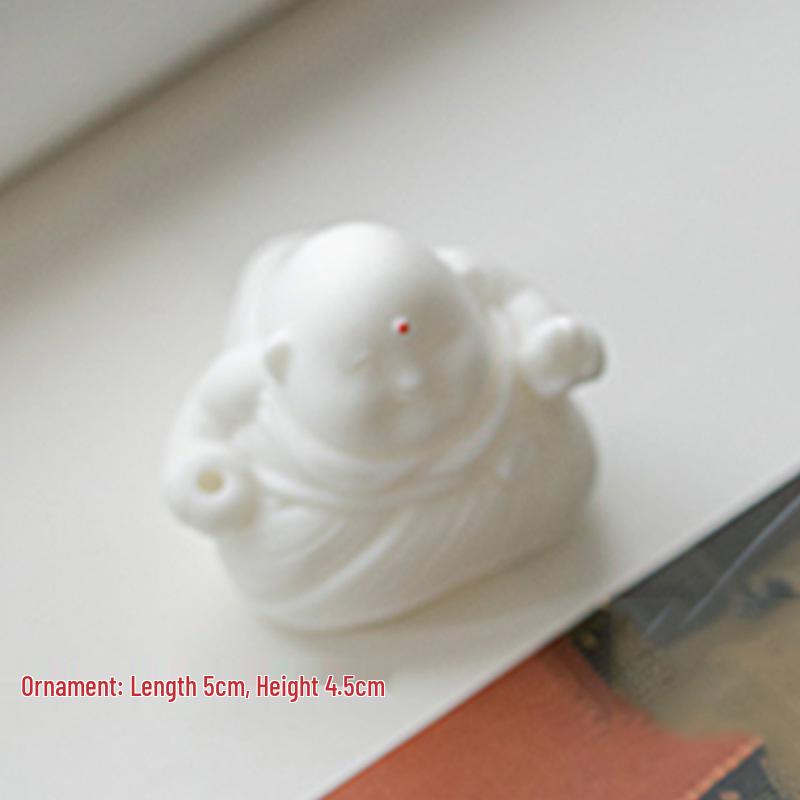 Creative Zongzi Ceramic Incense Holder - Indoor Incense Burner and Dragon Boat Festival Ornament Souvenir.