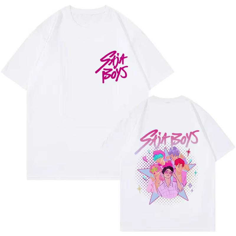 Kpop Demon Hunters Cotton Shirt Huntrix Mira Rumi Zoey Derpy Tiger Tees Gift for Men Women Saja Boys Fans Clothes Trending Tops