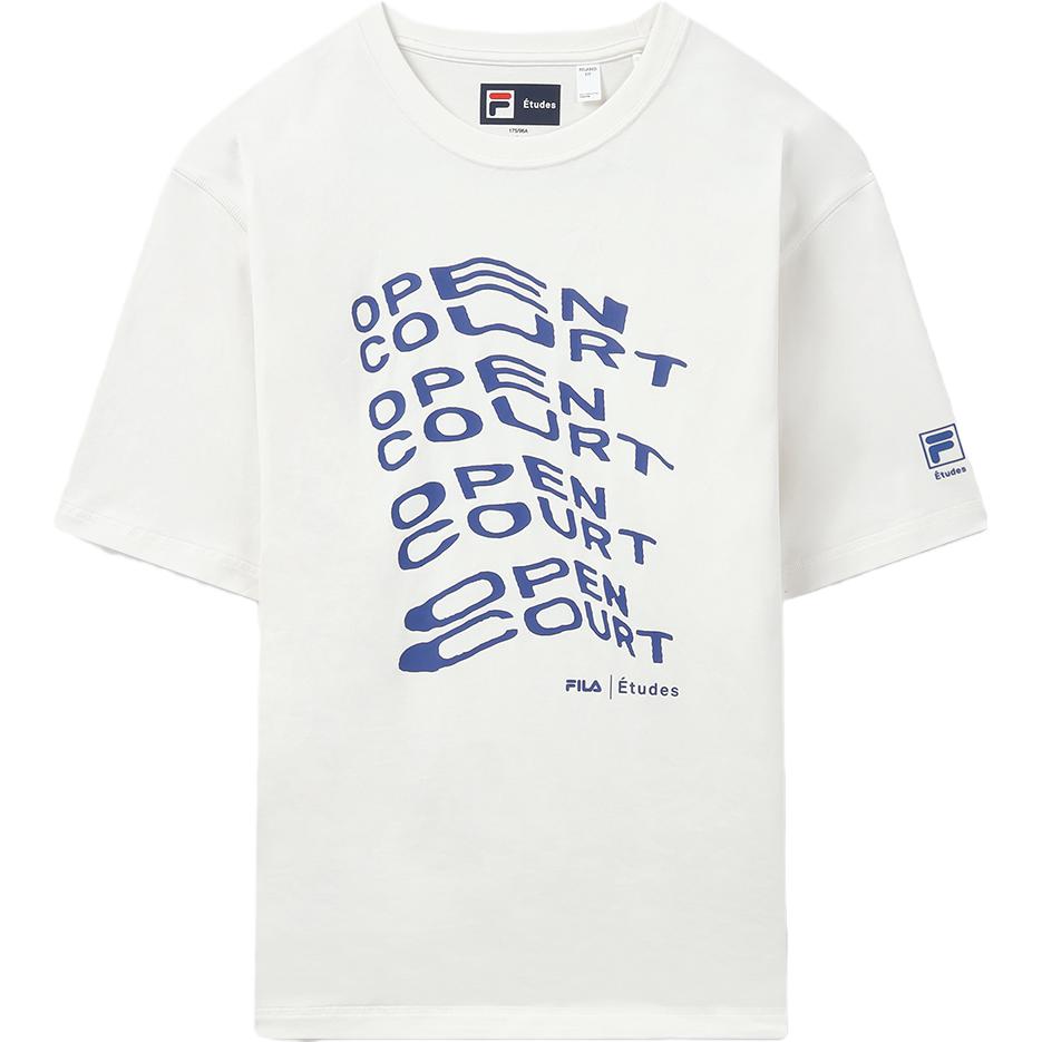 

New FILA x Études T Shirt Unisex Ivory F11U326102F-IV XXXL
