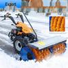 15 HP All-Gear Snow Thrower: 3-in-1 Sweeper & Pusher, Municipal Road Snow Removal Tool