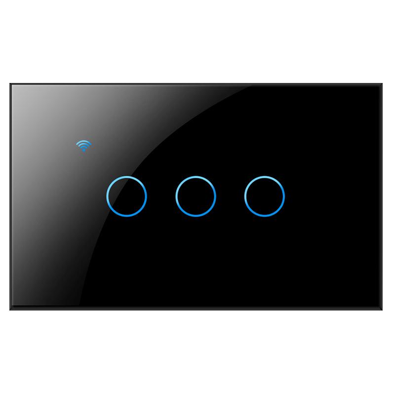 Graffiti Smart Voice-Controlled WiFi Touch Switch Panel, Alexa-Compatible, US Specifications