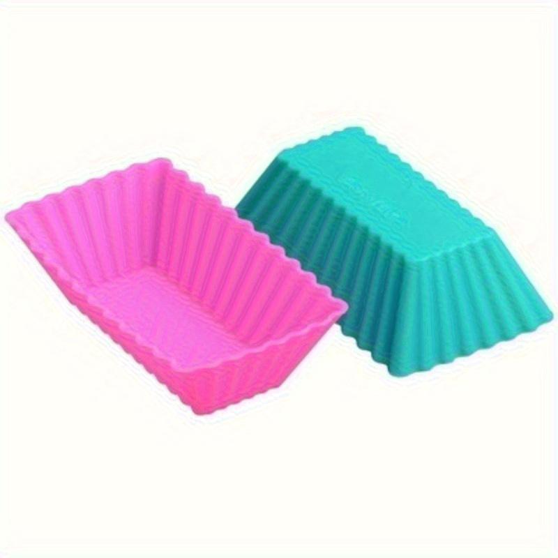 10/20 PCS Silicone Cake Mold Rectangular Moulds Cup Jelly Chocolate Soap Mould Kitchen Suppily Color