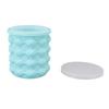 Ice Bucket Silicone Insulated Ice Cube Mold Double Ice Tray for Cocktail Cooling L 13.5x13.5x14cm /