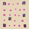 European-American Pink Floral Press-On Toenails - Short Square & Removable