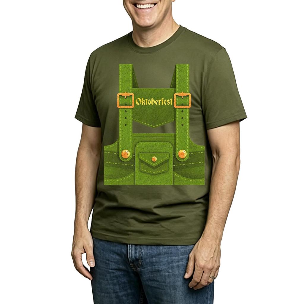 Men's Casual Printed Round Neck Short Sleeve T-Shirt, Lightweight Breathable Tee