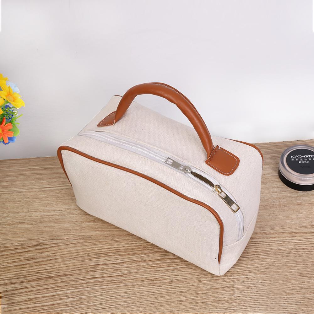 Embroidered Name New Handheld Travel Storage Makeup Bag Fashion Pillow Bag Travel Bag Personalized Birthday Gift Companion Gift