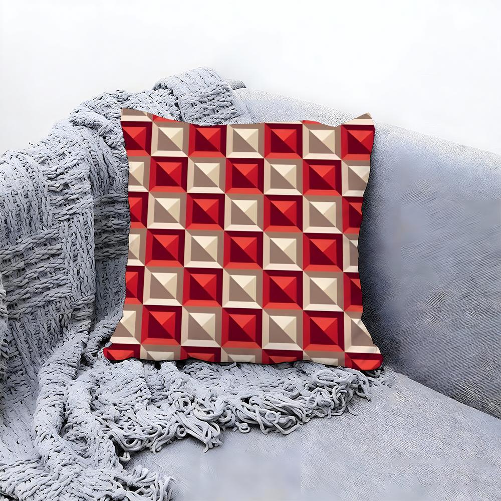 Rustic Log Cabin Pattern Decor Cushion Cover Premium Comfort Reversible Pillow Cove in One Design for Any Room Car Interior