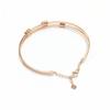 Purple Gold-Plated Rose Gold Color Gold Fashion Foreign Style Simple Small Waist Double-Layer Bracelet
