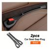 2pcs Universal Car Seat Gap Filler Between Seats Console Organizer Crevice Storage Bag Box Decoration Interior Auto Accessories