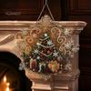 Funkelndes Edelstein-Kunstprojekt Weihnachts-Faux-Perlen-Malerei Sonnenfänger-Set, Acryl-Schneeflockenförmige Platte mit Spitze Kreatives Geschenk für Frauen Kante, 3D