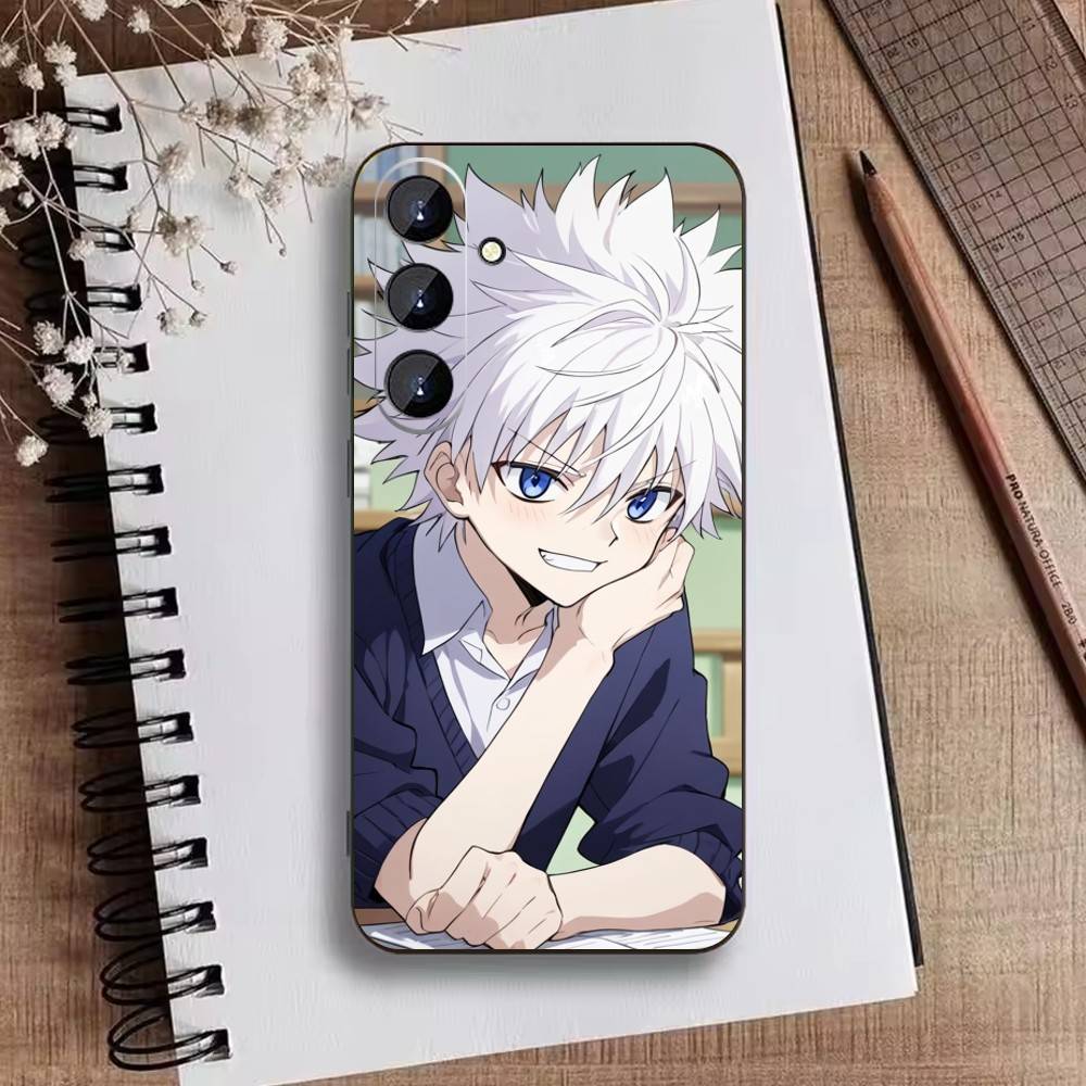 F-Killua Zoldyck H-Hunter X Hunter Phone Case For Samsung Galaxy A73,21,22,32,71,53,52,51,80,5G Soft Black Cover
