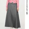 Women's Elegant Commuter A-Line Midi Skirt