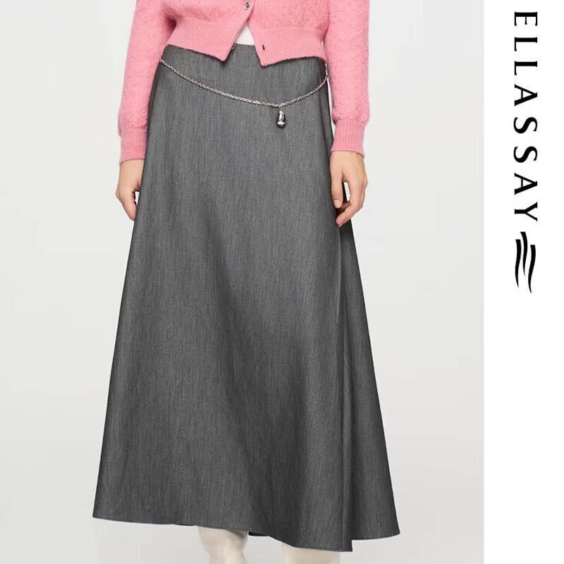 ELLASSAY Elegant Commuter High-Waist Mid-Length Skirt