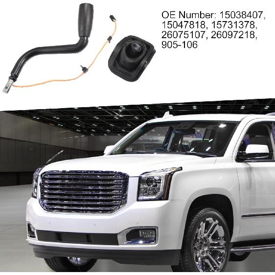 Automatic Transmission Shift Lever 26075107 Shift Select Lever with Tow Switch for GMC Yukon XL 1500 2000-2006 Black