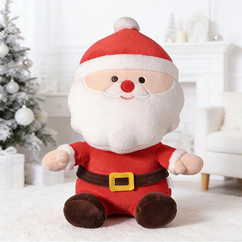 Cute Christmas Plush Doll Snowman Gingerbread Man Christmas Tree Santa Claus Doll Holiday Decoration Gift