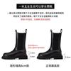 Leder-Innen-Erhöhung Martin Boots Damen Herbst und Winter Neu Britischer Stil Vollrindleder Mittlerer Schaft Schornstein Chelsea Kurzstiefel