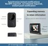 4.3-Inch Smart Wireless Video Doorbell with Two-Way Talk and Peephole Camera