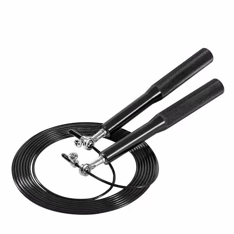 Aluminiumgriff Drahtseil Seilspringen Hohe Geschwindigkeit Verstellbar Stahlkugellager für Sport Fitness
