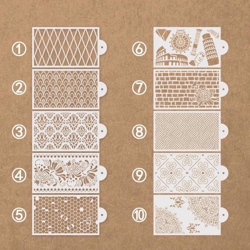 New Fondant Stencils Lace Flower Spike Sugar Sieve Mold Cake Stamp Embossing Mold Wedding Cake Stencil Edge Decor Baking Tools
