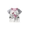 Boys' Dinosaur Pure Cotton Short-Sleeve T-Shirt, Summer Children's Top, Small and Medium-Sized Children's Half-Sleeve Base Shirt, Thin T-Shirt Size 8
