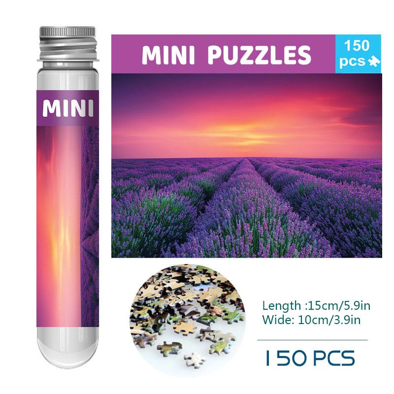 Christmas Gifts, Family Time 150 Mini Test Tube Puzzle World Famous Painting Travel Puzzle Yc-M