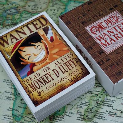 100Sheets/Set Anime ONE PIECE Wanted Order Whole Character Series 100 PostcardmGreeting Card Wish Card Christmas High Quality Gift