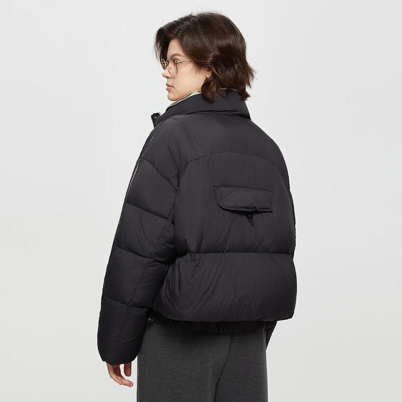 Damen Winter Kurz Stehkragen Daunenjacke