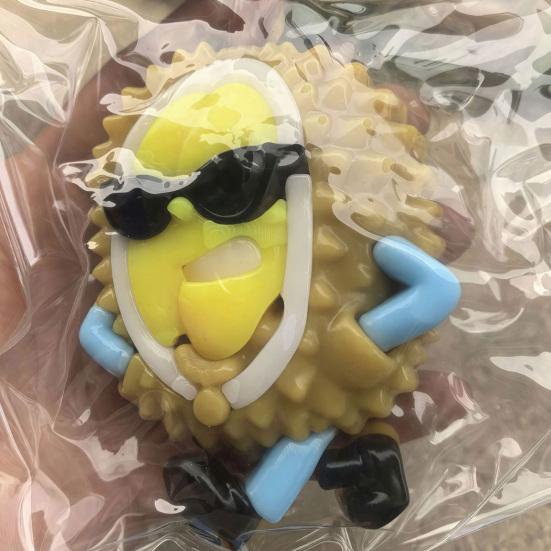 Cartoon Fruit Squeeze Toy Anxiety Relief Sunglasses Durian Skateboard Banana Guitar Eggplant Grape Sensory Fidget Toy Party