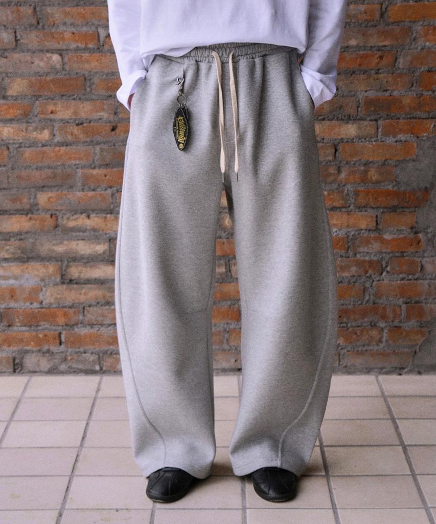 MOOD INSIDE Curved Sweat Wide Pants_3 Colors