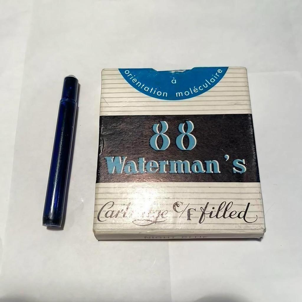 Waterman Waterman Fountain Pen Series Special Cartridge Blue 1 Piece Fountain Pen Cartridge [Discontinued Rare] C/F (CF) Dry-Up