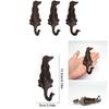 Practical Iron Hook With Dog Design Rusts Resistant Iron Dog Hook Suitable For Hanging Small Items Like Coats And Keys